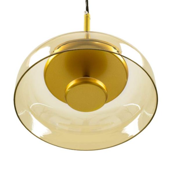 Glass LED Modern Transparent Honey Hanging Ceiling Light Ø23 00744 globostar