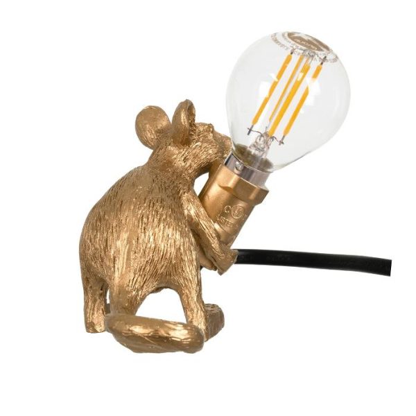 Παιδικο πορτατιφ ποντικι disney μοντερνο χρυσο με διακοπτη για νεανικο δωματιο 00677 Mouse