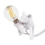 Λαμπατερ υπνοδωματιου λευκο μοντερνο παιδικο ποντικι disney με διακοπτη γραφειου 00676 globostar