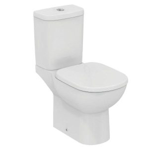 Ideal Standard Tempo Curved Close Coupled Toilet with Soft Close Seat 36,5x66,5