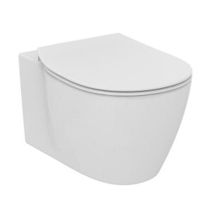 Ideal Standard Connect Aquablade Semi-Circular Wall Hung Toilet with Soft Close Seat 36,5×54,5