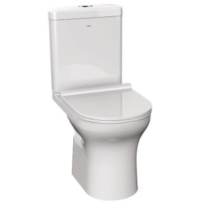 Huida Monaco Modern Curved Close Coupled Toilet with Soft Close Seat 36x63