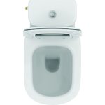 Ideal Standard Tesi Aquablade Rimless Curve Close Coupled Toilet with Soft Close Seat 36,5×66,5