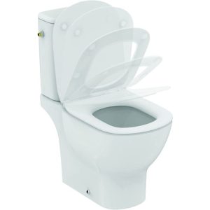 Ideal Standard Tesi Rimless Curve Close Coupled Toilet with Soft Close Seat 36,5x66,5