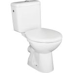 Roca Canto Block Horizontal Curved Close Coupled Toilet with Seat SET 36,5x66,5