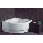1 Modern Acrylic Corner Bath Tub 105x105 Sanitec Samantha 50
