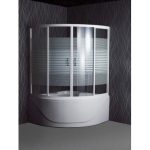 Sanitec Venus 547 Modern Acrylic White Gloss Corner Bath Tub 130×130