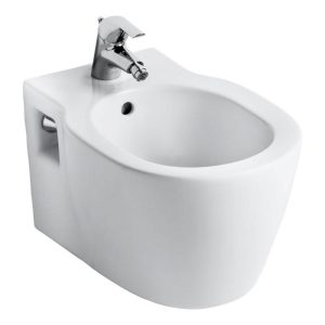 Ideal Standard Connect Modern Wall Hung Back to Wall Bidet with 1 Tap Hole 36x54