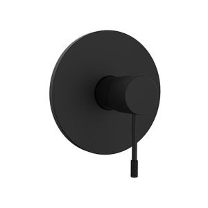 Orabella Terra Modern Round Concealed Manual Shower Valve Black Matt