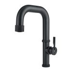 Industrial Italian Kitchen Mixer Tap with 2-Way Pull Out Spray Black Mat Raw Armando Vicario