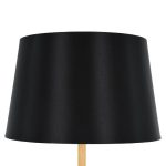 Modern Gold Floor Lamp with Black Cone Shade 00829 ASHLEY