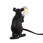 Μαυρο πορτατιφ μοντερνο παιδικο ποντικι με διακοπτη μονοφωτο για εφηβικο νεανικο δωματιο 00678 Mouse