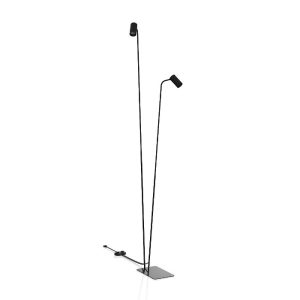 Modern Black Metal 2-Light Floor Lamp with Adjustable Heads 7708 Mono Nowodvorski