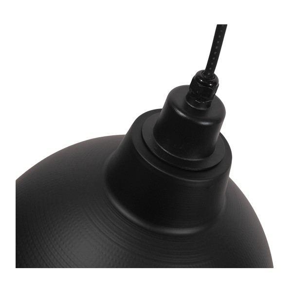 Μαυρος συνδεσμος καλωδιων για φωτιστικα κρεμαστα industrial Louve Black 01176