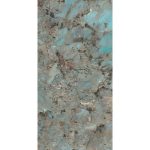 Turquoise Glossy Marble Effect Wall & Floor Gres Porcelain Tile 60×120 6.5mm Amazzonite Fondovalle