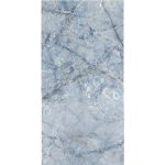 Atlantis Blue Glossy Marble Effect Wall & Floor Gres Porcelain Tile 60×120