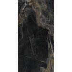 Black Glossy Marble Effect Wall & Floor Gres Porcelain Tile 59x119 Nero Pul Emigres