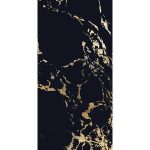 Black Deluxe Glossy Marble Effect Wall & Floor Gres Porcelain Tiles 60×120