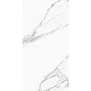 Rimini White Glossy Marble Effect Wall & Floor Gres Porcelain Tile 60x120