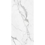 White Mat Marble Effect Gres Porcelain Tile 60×120 Europa Emigres