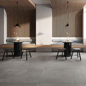 Fioranese Schegge Cenere Matt Concrete Effect Floor Gres Porcelain Tile 90x90