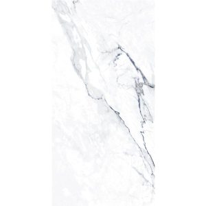 Luxury White Blue Glossy Marble Effect Wall & Floor Gres Porcelain Tile 59x119 Alba Azul Emigres