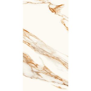 White Gold Mat Marble Effect Wall & Floor Gres Porcelain Tile 60x120 Arabescato Oro