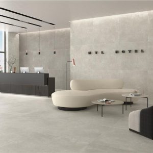 Road Silver & Grey Matt Concrete Effect Wall & Floor Gres Porcelain Tile 120x120