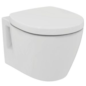 Ideal Standard Connect Space Wall Hung Sort Projection Toilet with Soft Close Seat 36,5x48,5