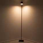 Modern Black Metal Rechargeable LED Floor Lamp with USB and Touch Switch 76498 globostar