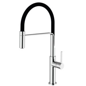 Orabella Bracket Modern Professional Kitchen Mixer Tap with Pull Out Flexible Spray