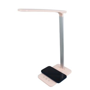 Wireless Charging Modern Pink Dimmable Led Table Lamp with Touch Switch 76533