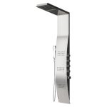 Karag Leonora S9786 Stainless Steel Thermostatic 4-Way Shower Tower Panel with Body Jets 23×150