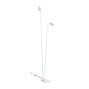 Minimal White Metal 2-Light Floor Lamp with Adjustable Heads 7705 Mono Nowodvorski