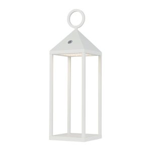 Modern White USB Rechargeable Touch Dimmable Outdoor Lantern Floor Lamp Led 8178 Picnic Nowodvorski