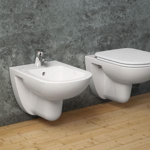 Ideal Standard Tempo Modern Wall Hung Back to Wall Bidet with 1 Tap Hole 36x53