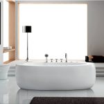 Karag Diana K-1212 Modern Oval Free Standing Whirlpool Bathtubs 189×93