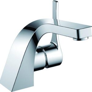 Orabella Wilger Modern Chrome Basin Mixer Tap with Click Clack Waste