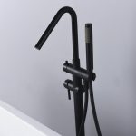 Imex Corcega BBEC01/NG Black Mate Floor Mounted Free-standing Bath Shower Mixer