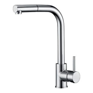 Imex Malta Modern High Kitchen Mixer Tap with Pull Out Spray