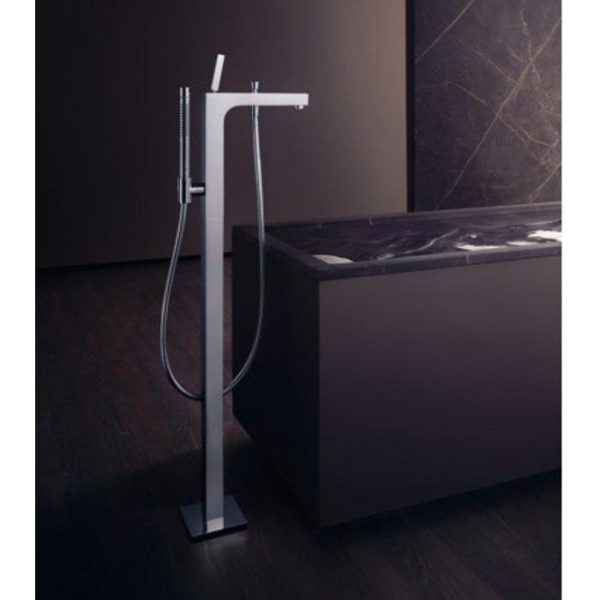 Modern Single Lever Bath Mixer Floor-Standing with Concealed Part Hansgrohe Axor Citterio 39451000 + 10452180