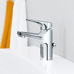 Grohe Bauflow 23751000 Modern Single Lever Basin Mixer Chrome with Waste