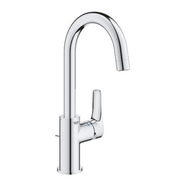 Grohe Eurosmart 2015 L-SIZE 23537 Chrome Single Lever High Basin Mixer Tap with Waste