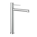 Orabella Terra Modern Chrome Single Lever High Basin Mixer Tap with Waste