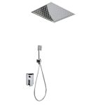 Imex Volga GET015 Concealed Shower Mixer Set 2 Outlets with Stainless Steel Rainhead 40×40