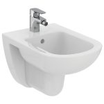 Ideal Standard Tempo Modern Wall Hung Back to Wall Bidet with 1 Tap Hole 36×53