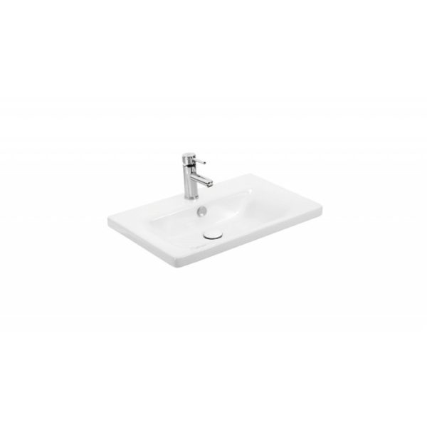 Unit mounted white wash basin 65χ46 Instinct Drop