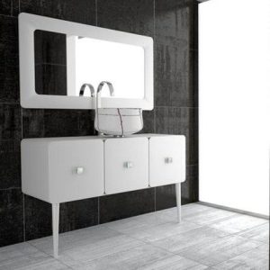 bathroom wash basin round white luxury Glass Design Canale