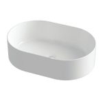 bathroom sink countertop italian oval white glossy 60×40 Open Oval 01