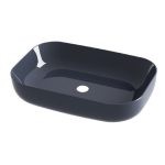 bathroom wash basin grey glossy modern rectangular 60×42 Metamorfosis 42600 Grigio Olympia